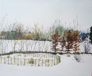 Windrosengarten I, 40 x 50 cm, 2017, Öl auf Leinwand