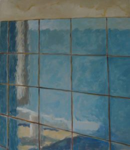 Badezimmerkacheln, 70 x 80 cm, 2011, Acryl auf Leinwand