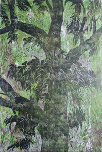 Baumkrone 02, 42 x 60 cm, 2011, Ölfarbe auf Papier