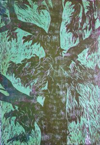 Baumkrone 04, 42 x 60 cm, 2011, Ölfarbe auf Papier